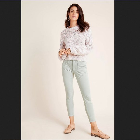 Anthropologie Pants - Anthro Pilcro High-Rise Skinny Corduroy Pants in Mint Size 20W NWT